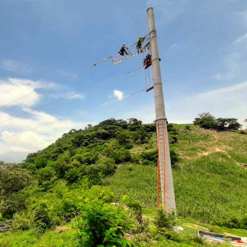 Installing Concrete Poles